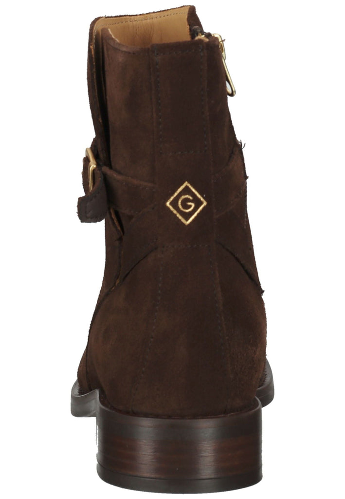 GANT Stiefelette Veloursleder/Textil Dunkelbraun