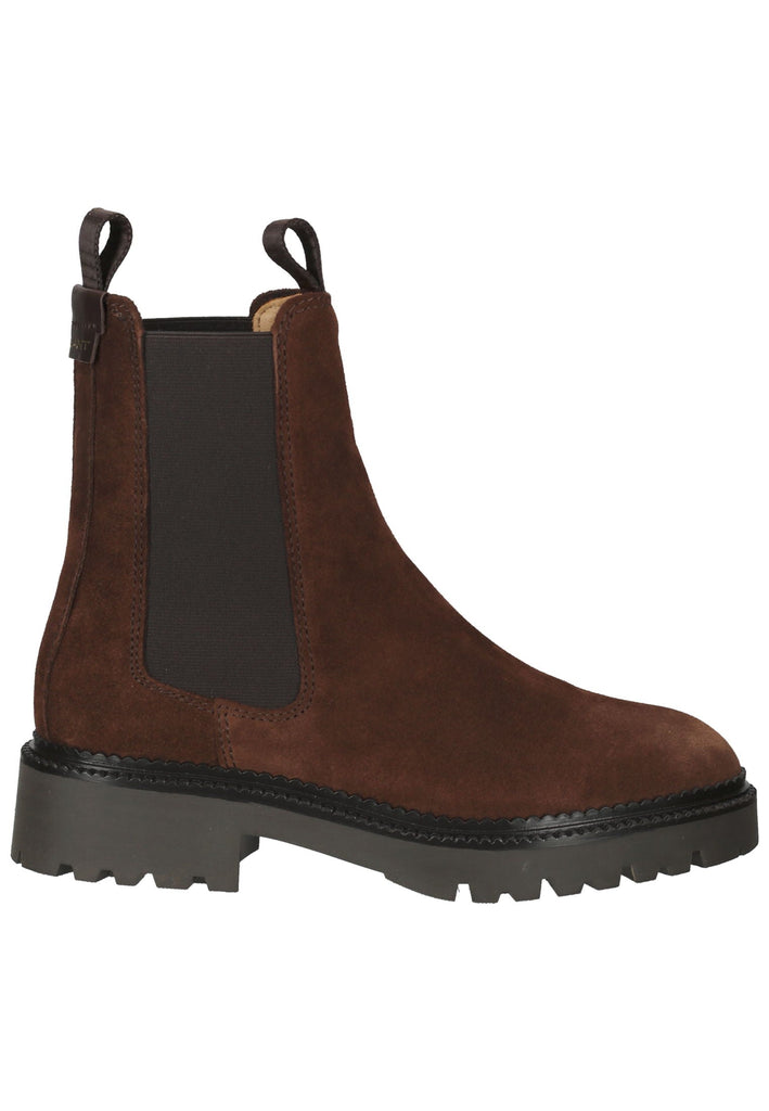 GANT Stiefelette Veloursleder/Textil Dunkelbraun