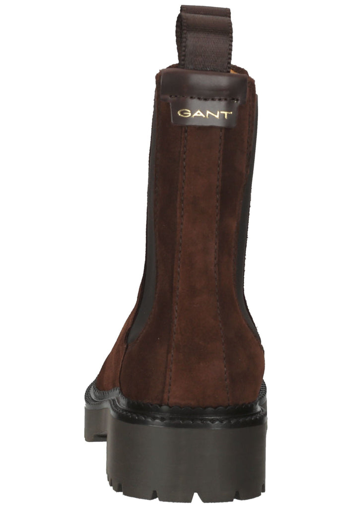 GANT Stiefelette Veloursleder/Textil Dunkelbraun