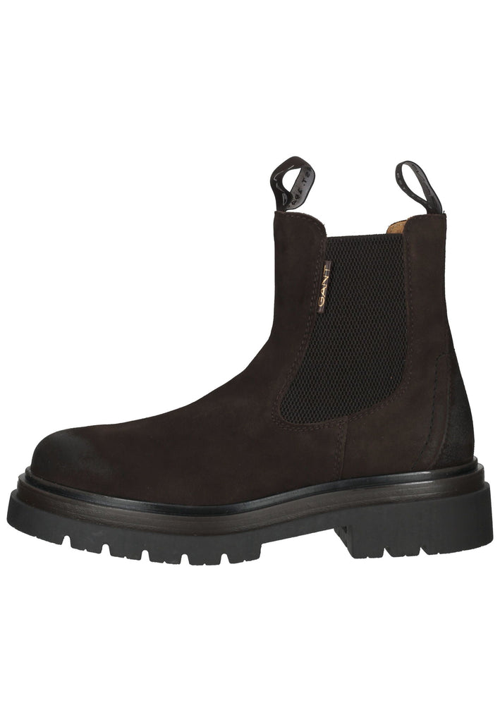 GANT Stiefelette Veloursleder/Textil Dunkelbraun