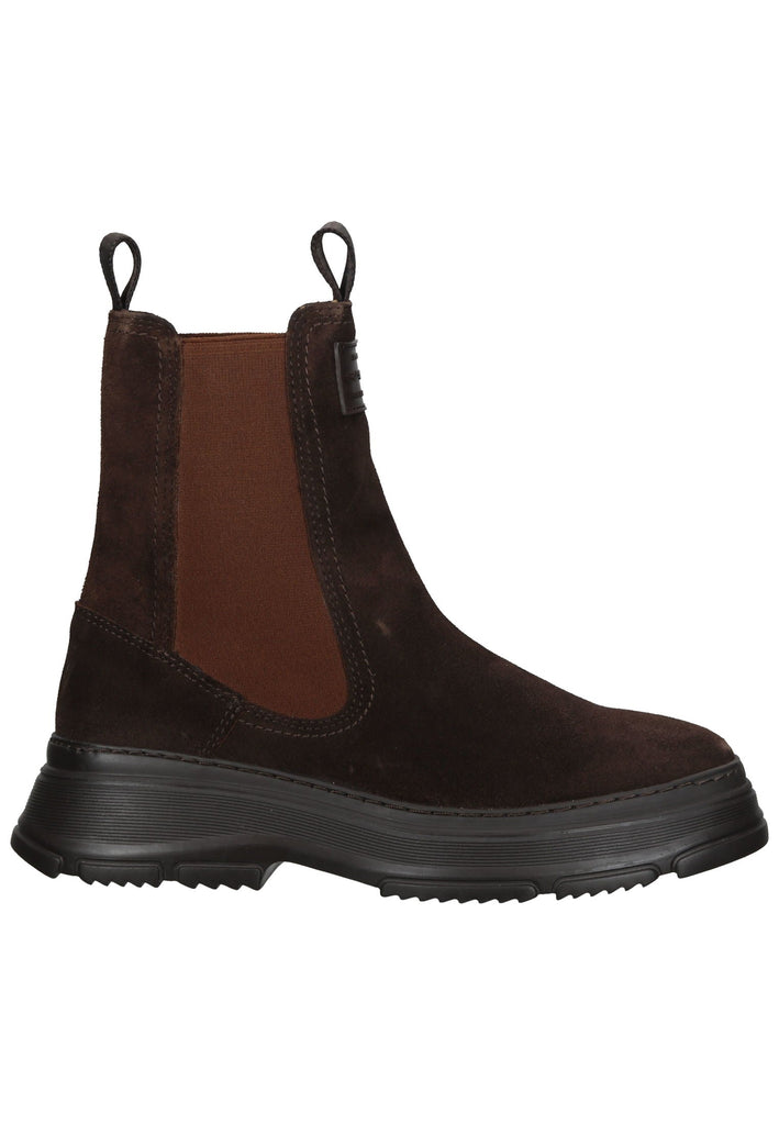 GANT Stiefelette Veloursleder/Textil Dunkelbraun