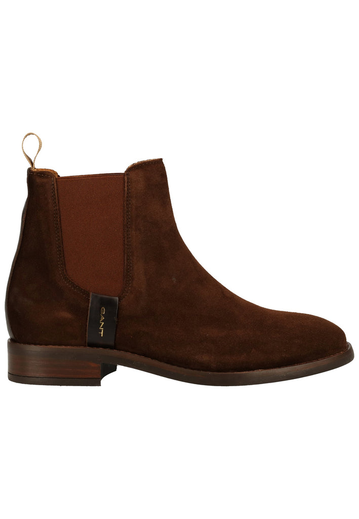 GANT Stiefelette Veloursleder/Textil Dunkelbraun
