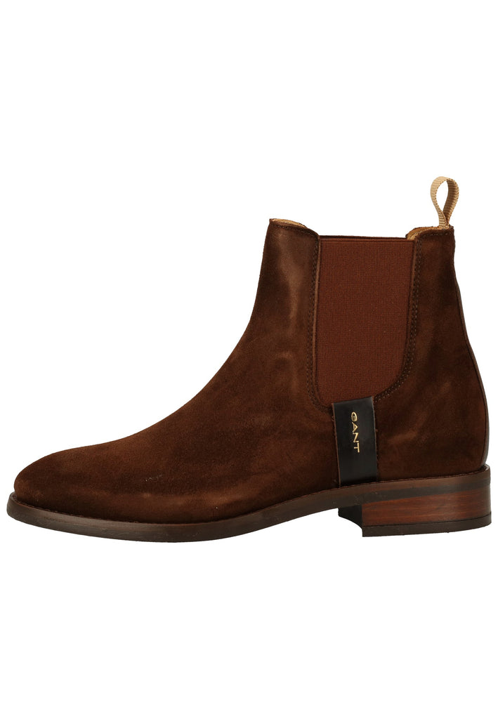 GANT Stiefelette Veloursleder/Textil Dunkelbraun
