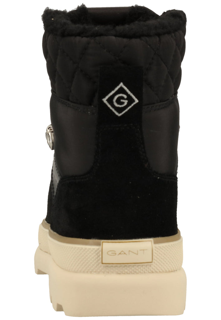 GANT Stiefelette Veloursleder/Textil Schwarz Warmfutter