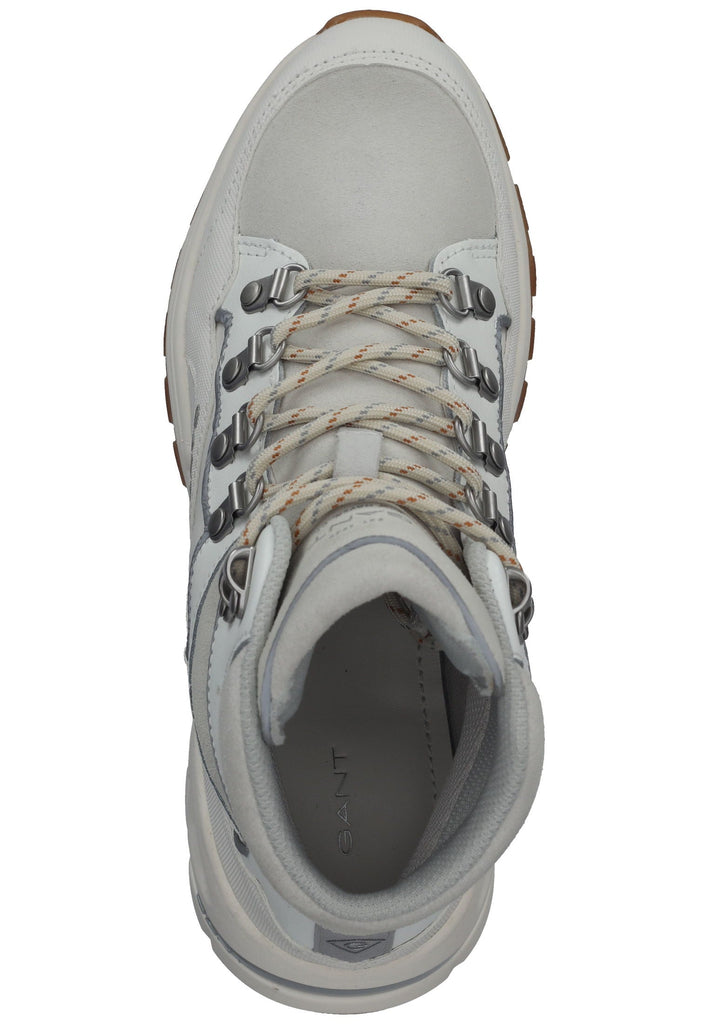 GANT Stiefelette Veloursleder Weiß/Grau