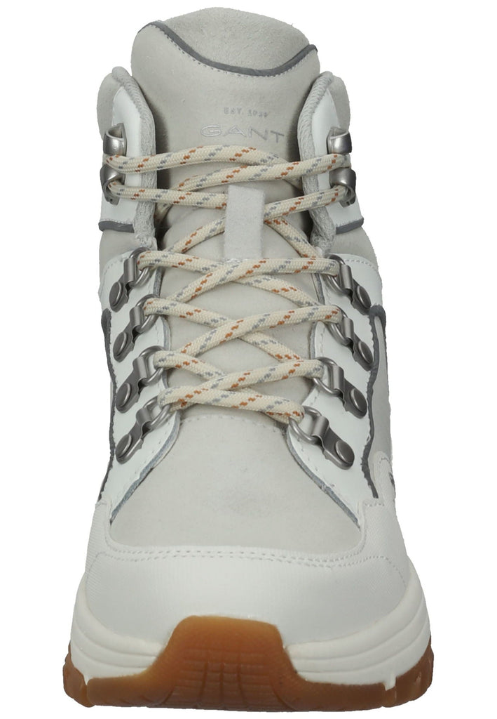 GANT Stiefelette Veloursleder Weiß/Grau