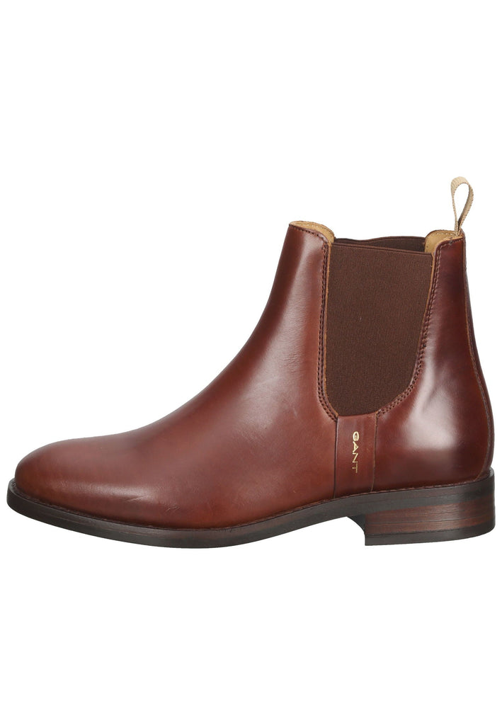 Stiefeletten GANT Stiefelette Glattleder Cognac