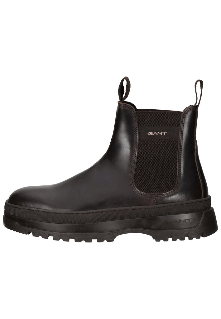 Stiefeletten GANT Stiefelette Leder/Textil Dunkelbraun