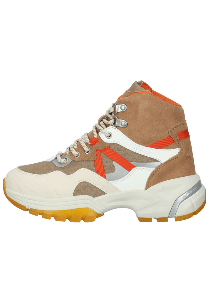 Stiefeletten GANT Stiefelette Lederimitat/Nylon Braun/Weiß