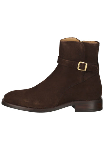 Stiefeletten GANT Stiefelette Veloursleder/Textil Dunkelbraun