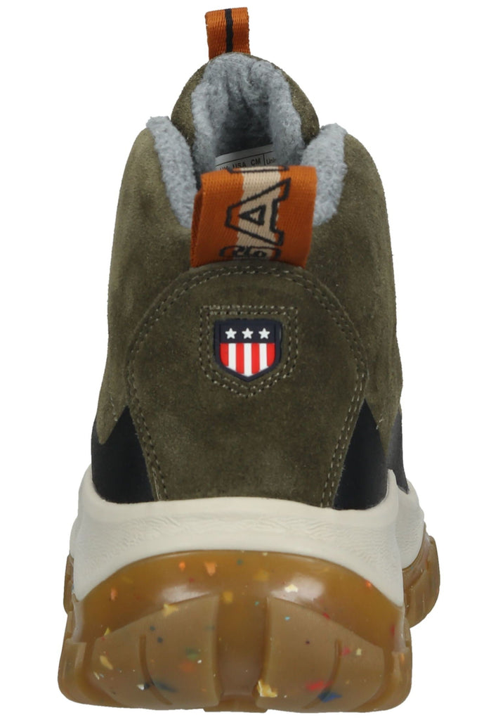 GANT Wanderschuhe Veloursleder Grün/Schwarz
