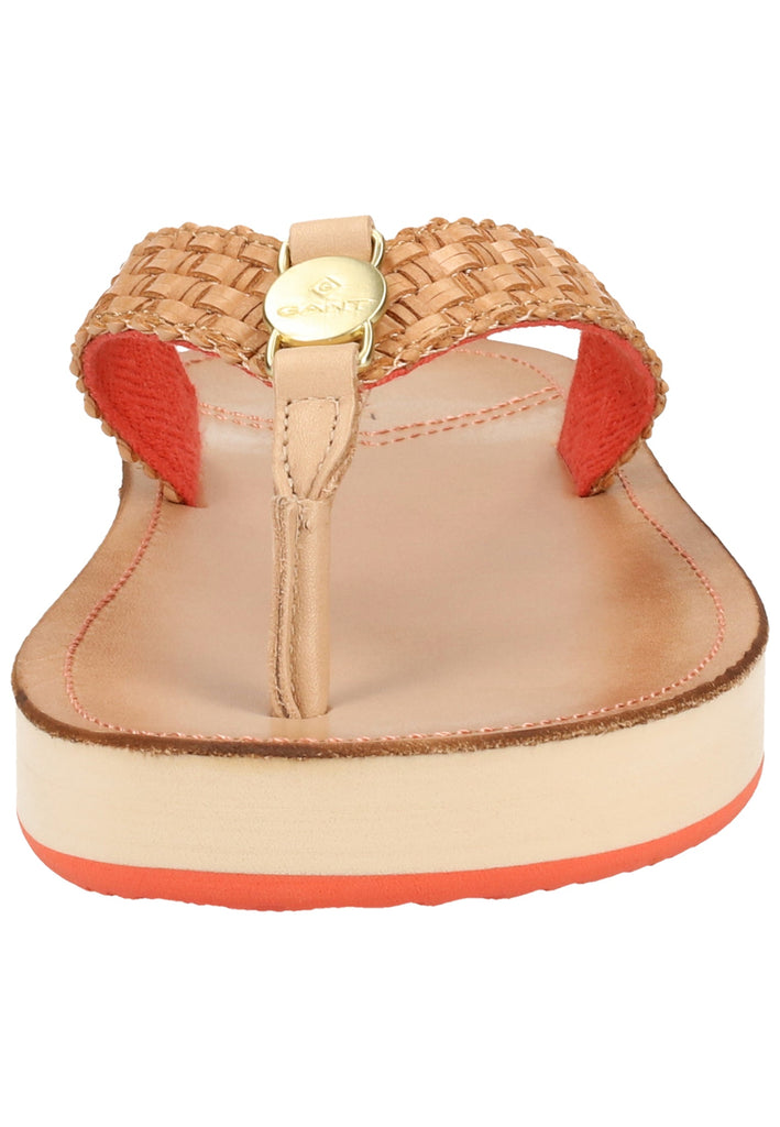 GANT Zehensteg Lederimitat Natur