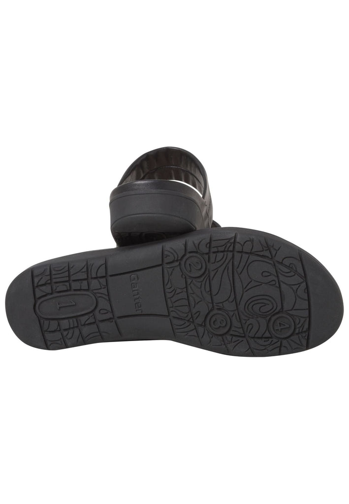 Ganter Pantoletten Leder Schwarz