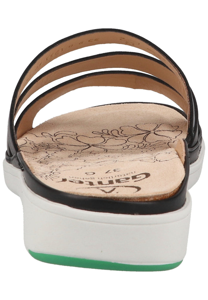 Ganter Pantoletten Leder Schwarz