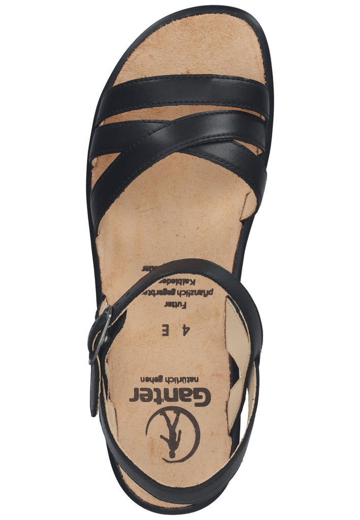 Ganter Sandalen Leder Schwarz