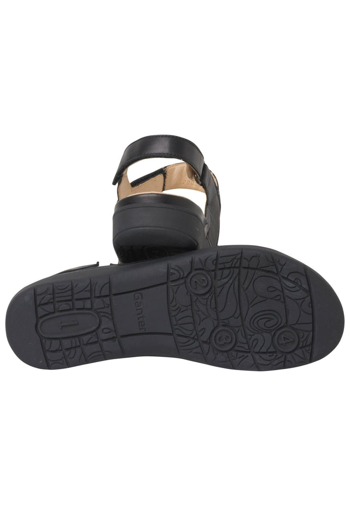 Ganter Sandalen Leder Schwarz