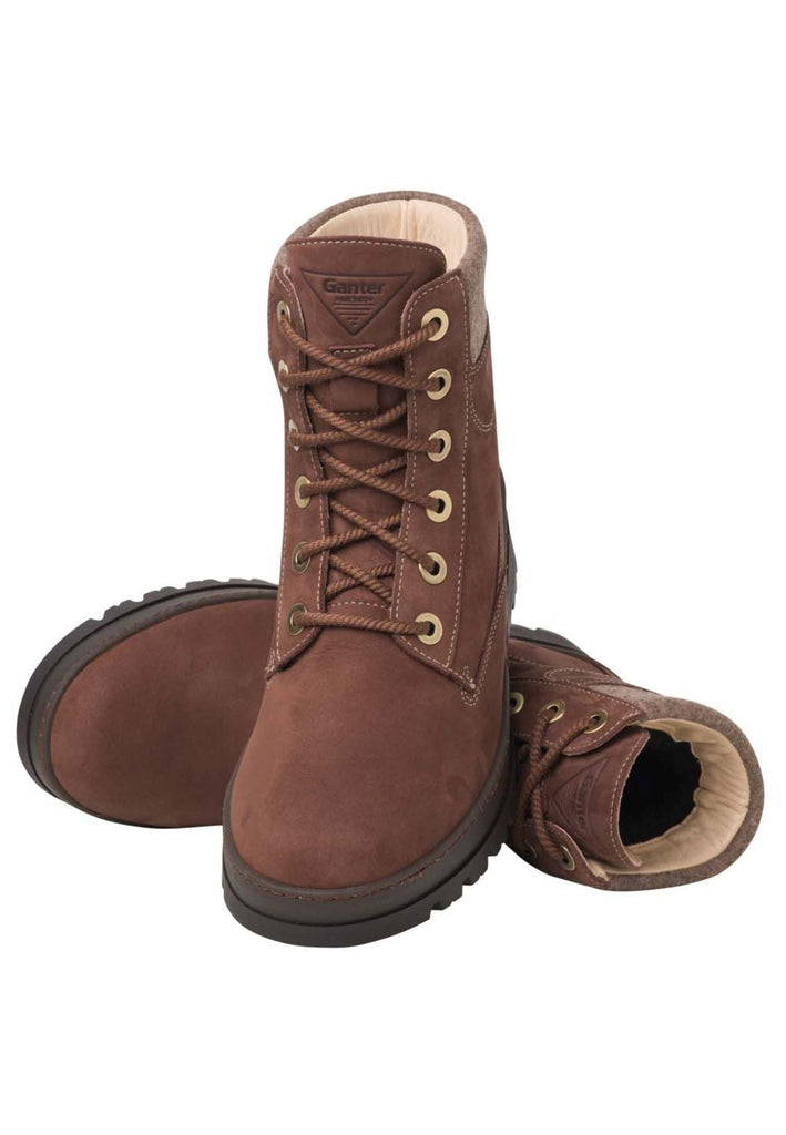 Ganter Stiefelette Leder/Textil Braun/Rot Warmfutter