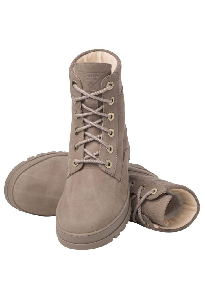 Ganter Stiefelette Leder/Textil Taupe Warmfutter