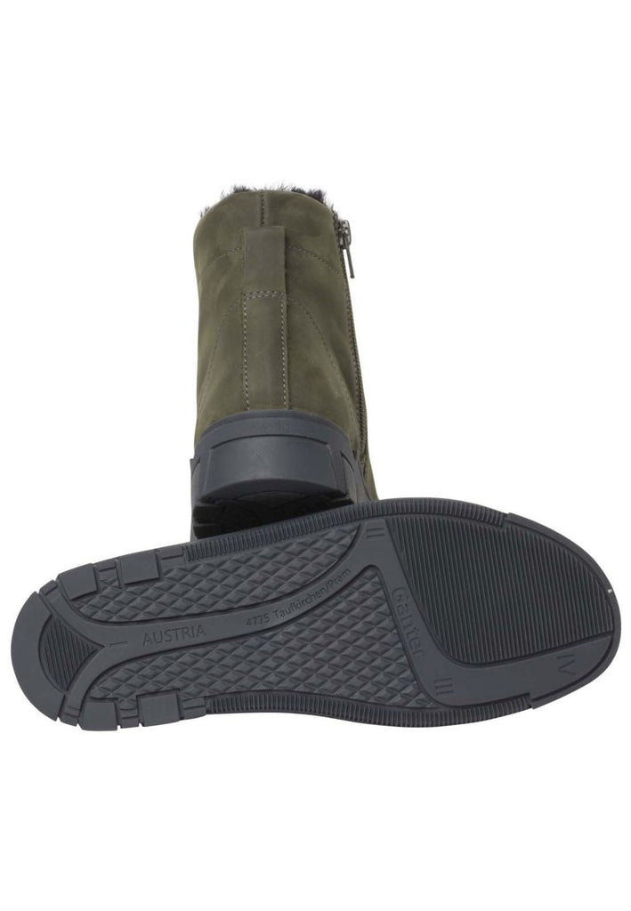 Ganter Stiefelette Nubukleder Olive Warmfutter