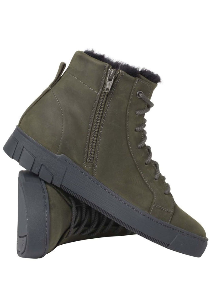 Ganter Stiefelette Nubukleder Olive Warmfutter