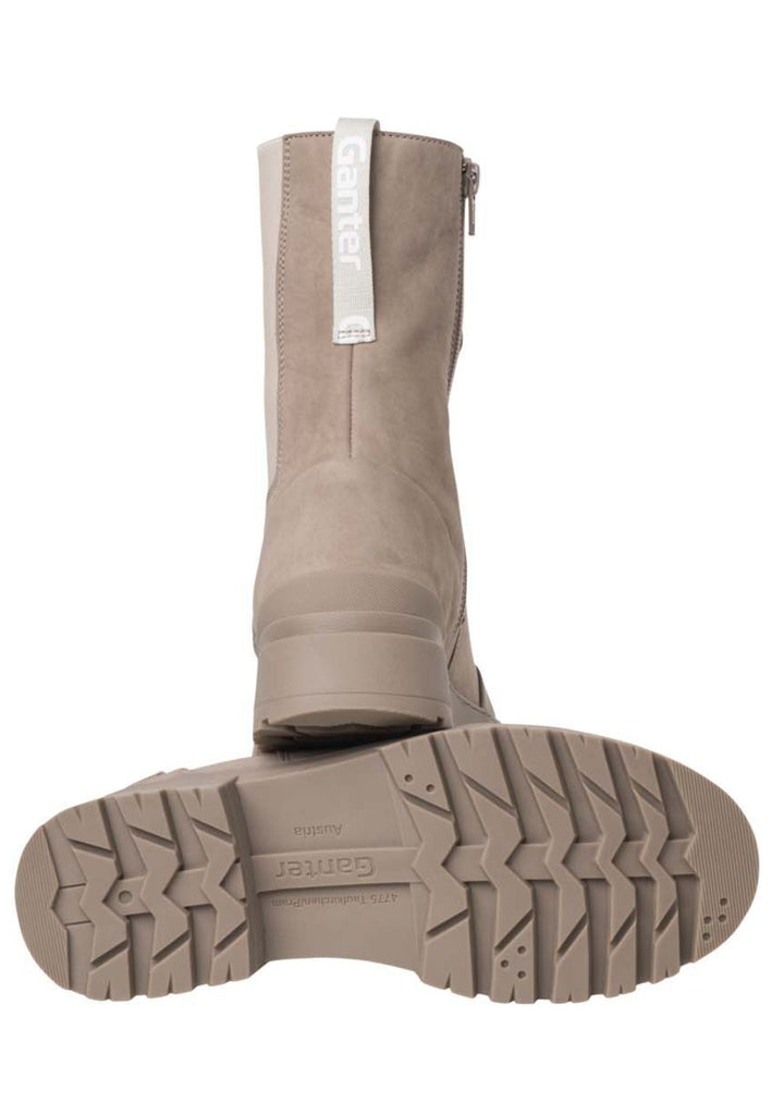 Ganter Stiefelette Nubukleder/Textil Taupe