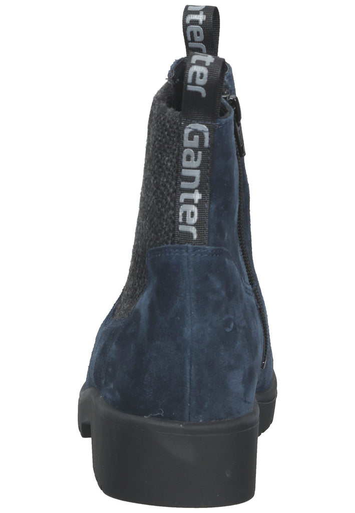 Ganter Stiefelette Veloursleder Blau Warmfutter