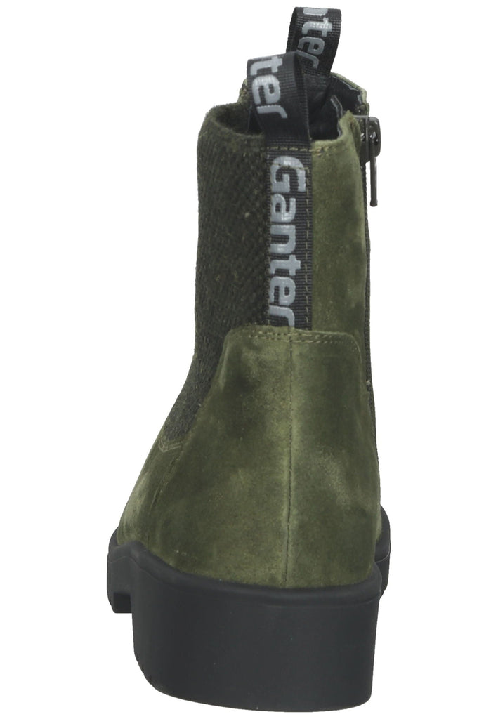 Stiefeletten Ganter Stiefelette Veloursleder Moos Warmfutter