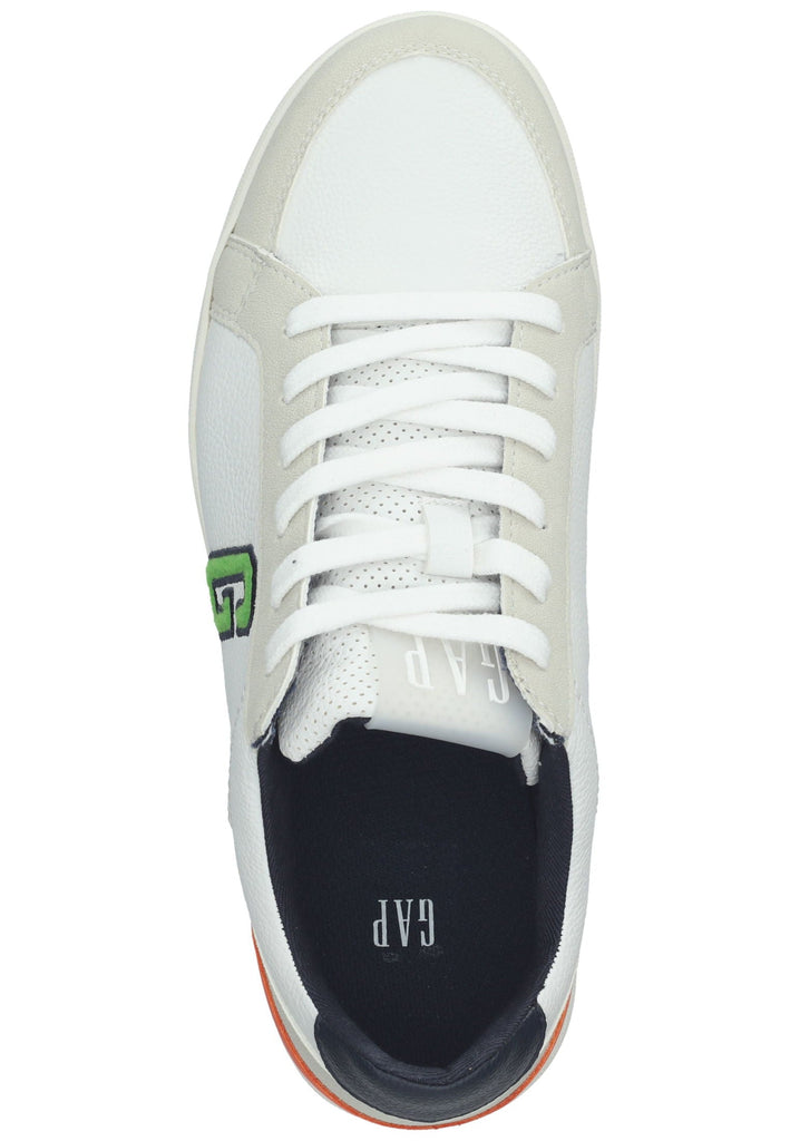 GAP Sneaker Lederimitat Weiß Kombi