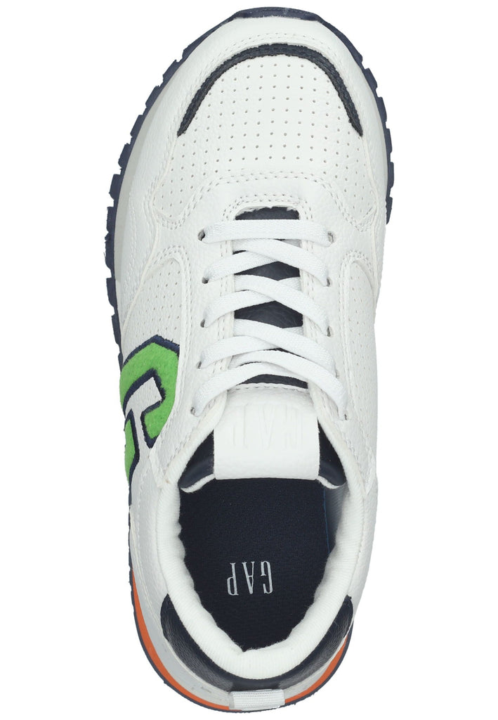 GAP Sneaker Lederimitat Weiß Kombi