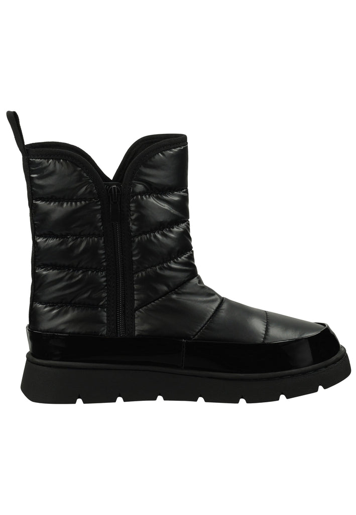 GAP Stiefelette Lederimitat/Textil Schwarz Warmfutter