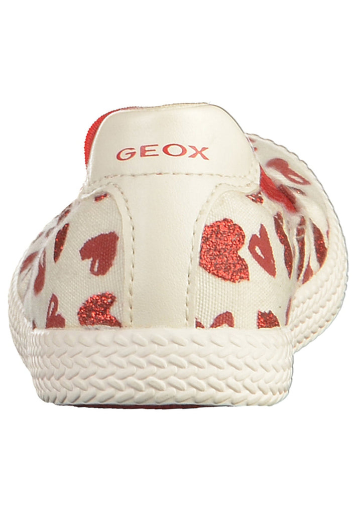 Geox Ballerinas Canvas Weiß/Rot
