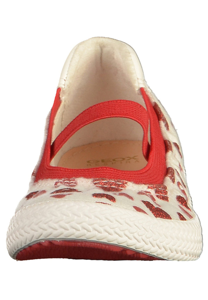 Geox Ballerinas Canvas Weiß/Rot