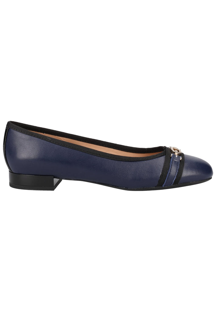 Geox Ballerinas Leder/Synthetik Blau/Schwarz