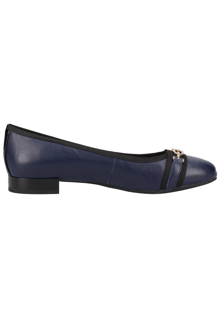 Geox Ballerinas Leder/Synthetik Blau/Schwarz