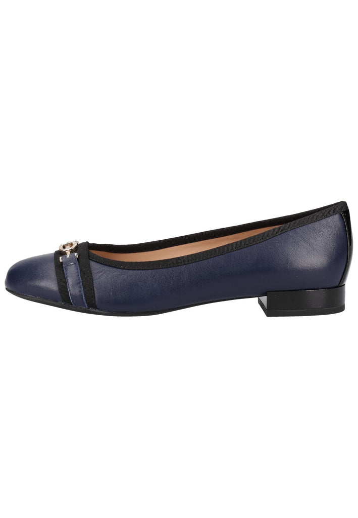 Geox Ballerinas Leder/Synthetik Blau/Schwarz