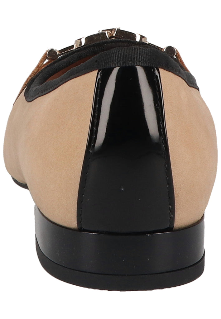 Geox Ballerinas Leder/Textil Hellbraun