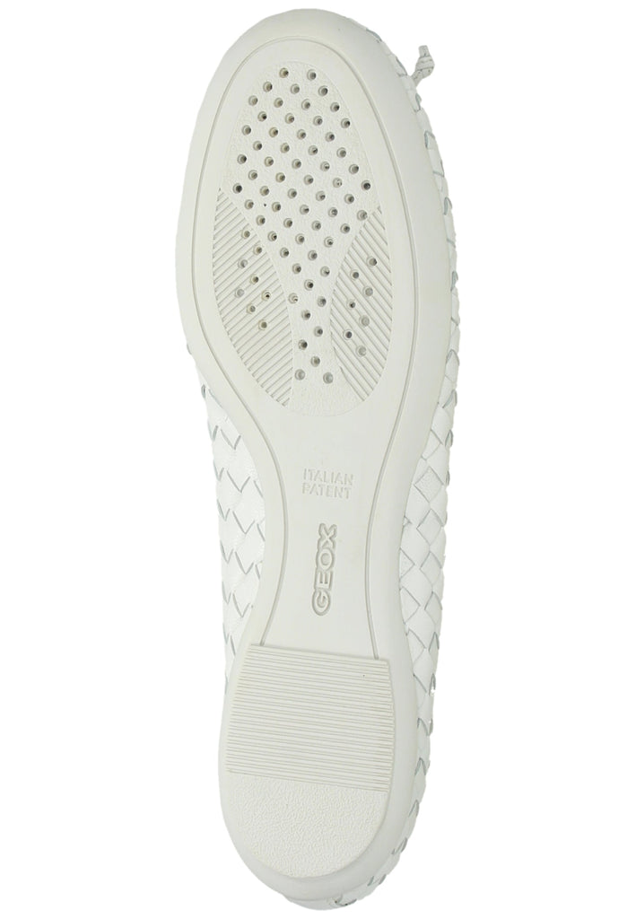 Geox Ballerinas Leder Weiß