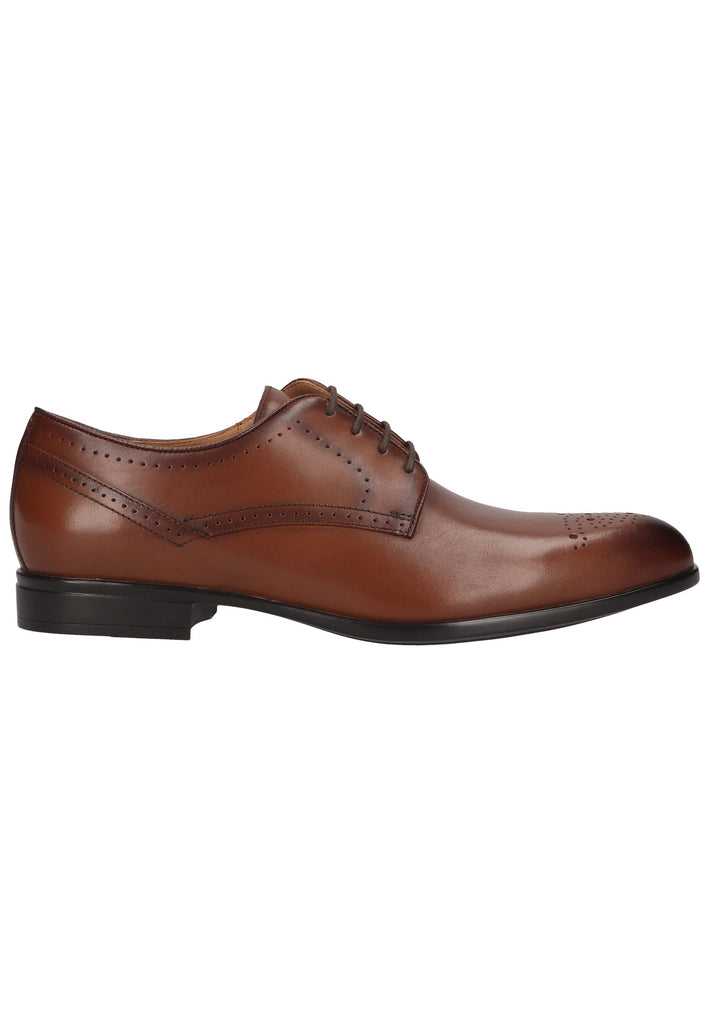 Geox Businessschuhe Glattleder Cognac