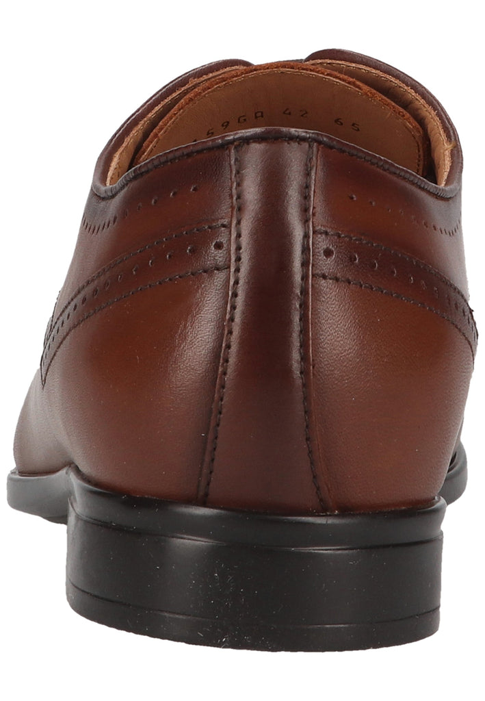 Geox Businessschuhe Glattleder Cognac