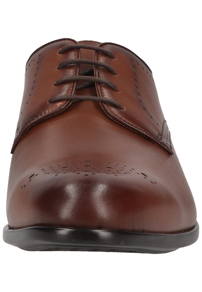 Geox Businessschuhe Glattleder Cognac