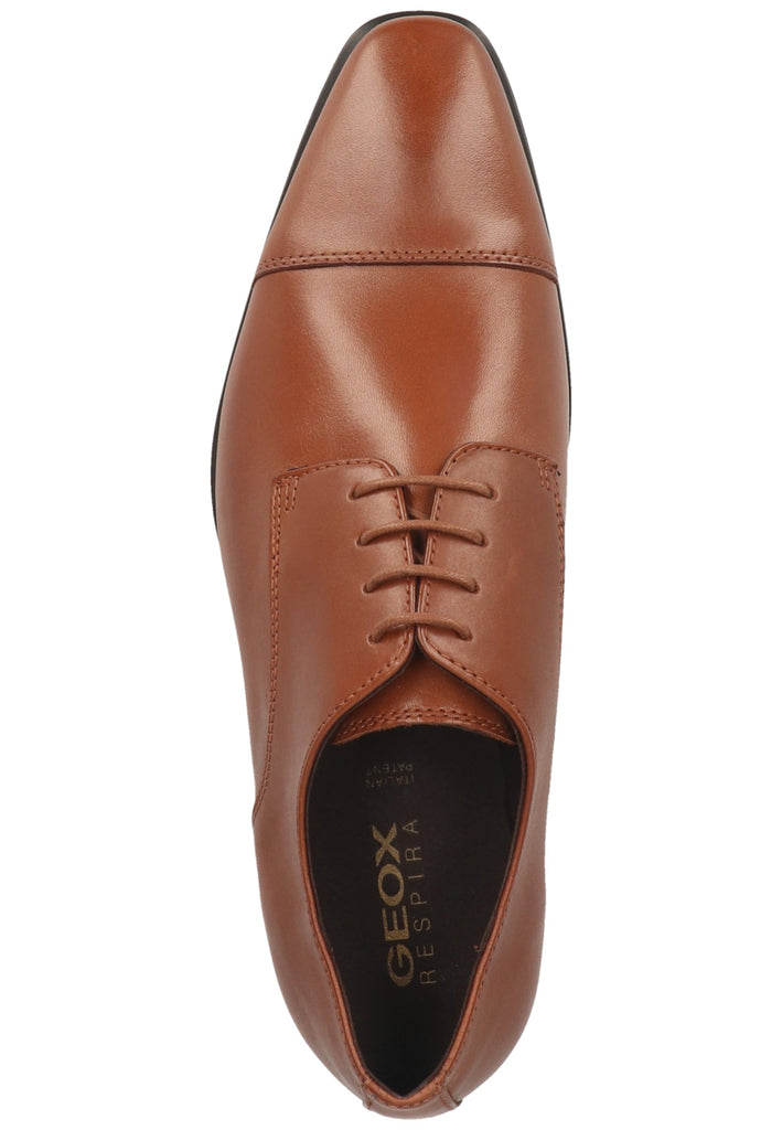 Geox Businessschuhe Glattleder Cognac