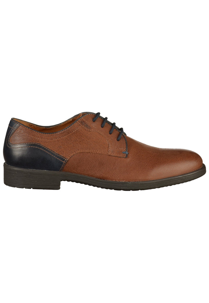 Geox Businessschuhe Glattleder Cognac
