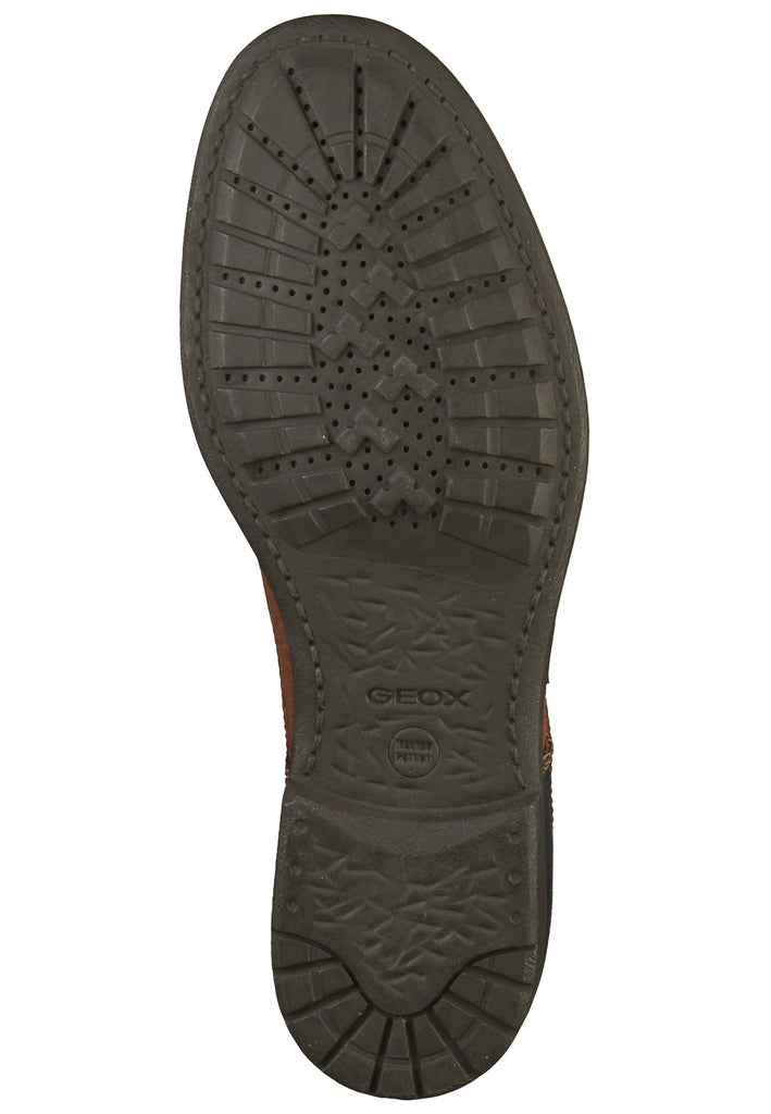 Geox Businessschuhe Glattleder Cognac