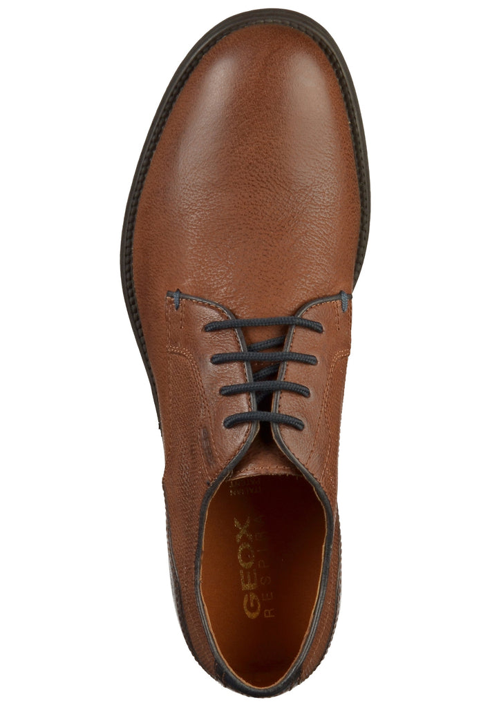Geox Businessschuhe Glattleder Cognac