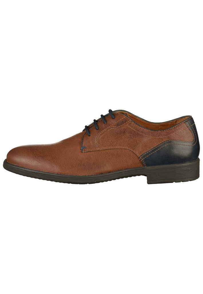 Geox Businessschuhe Glattleder Cognac