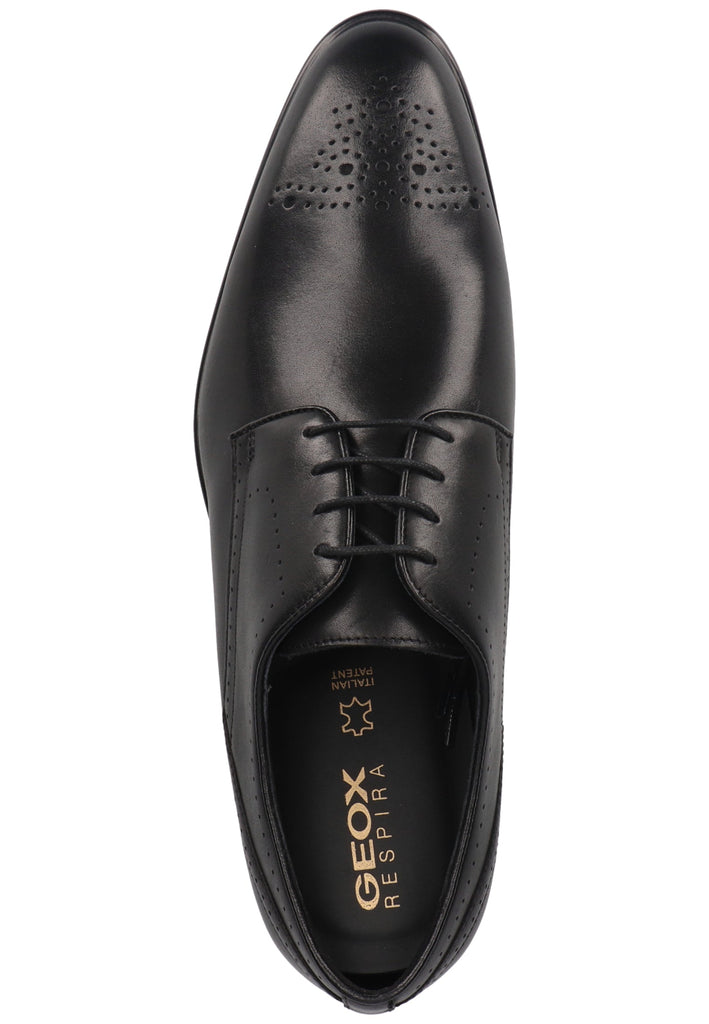 Geox Businessschuhe Glattleder Schwarz