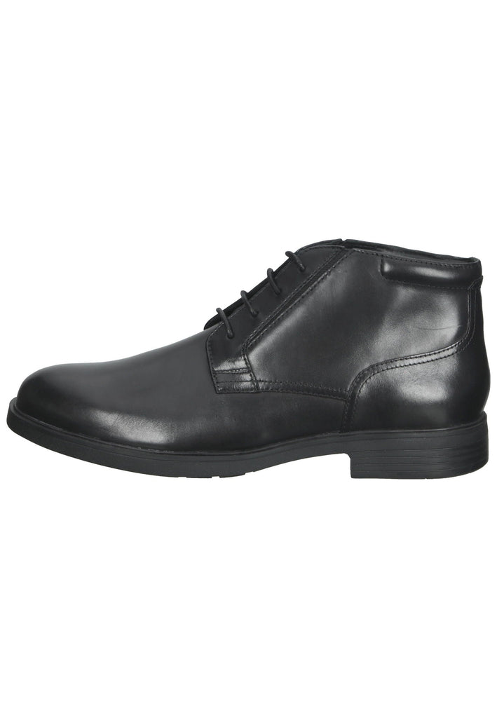 Geox Businessschuhe Leder/Textil Schwarz