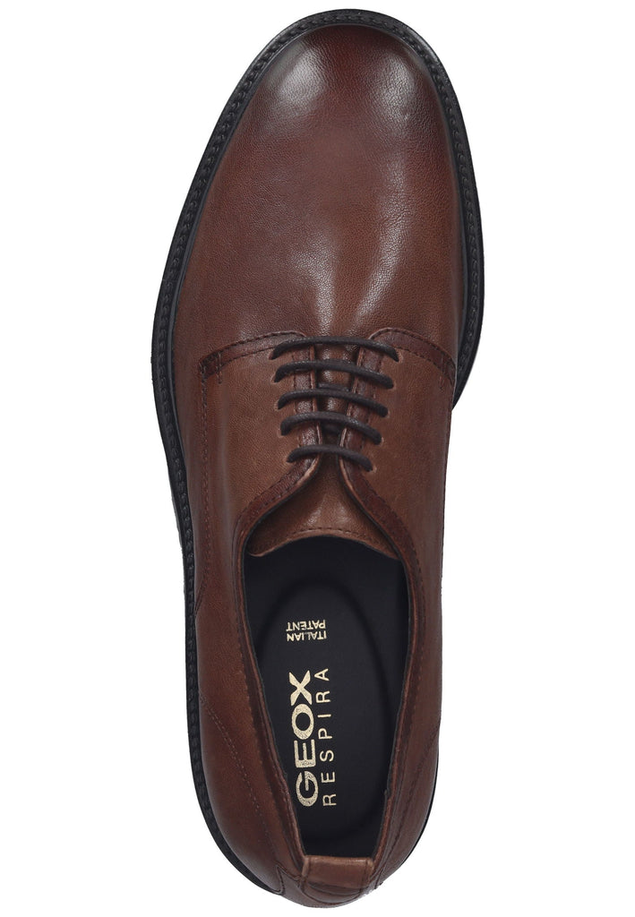 Geox Businessschuhe Nappaleder Cognac
