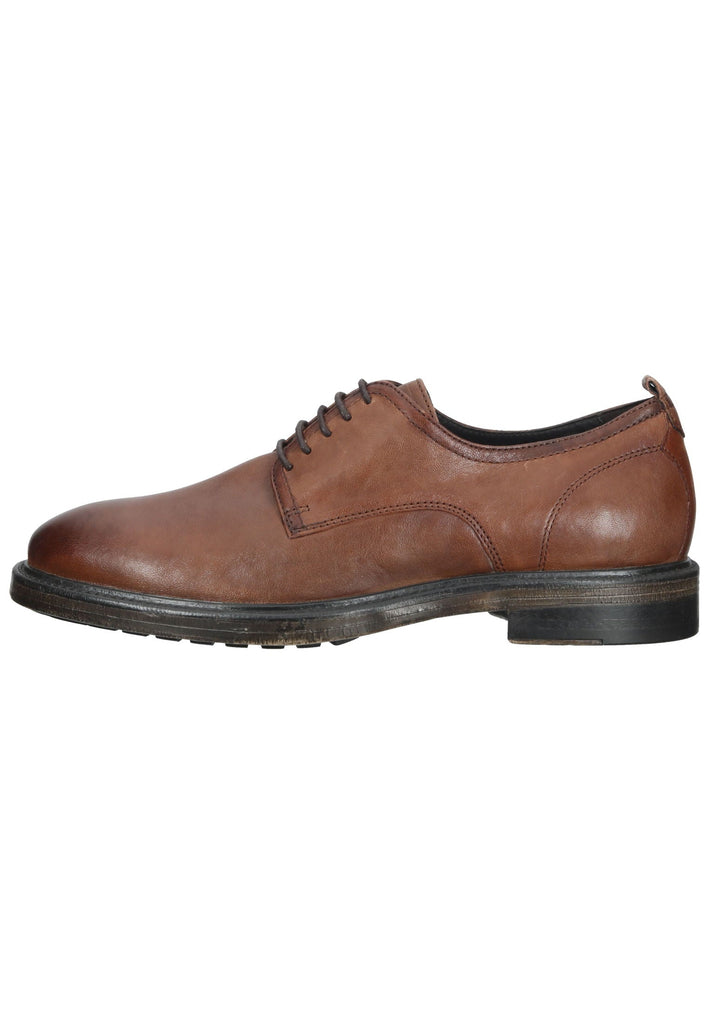 Halbschuhe Geox Businessschuhe Nappaleder Cognac
