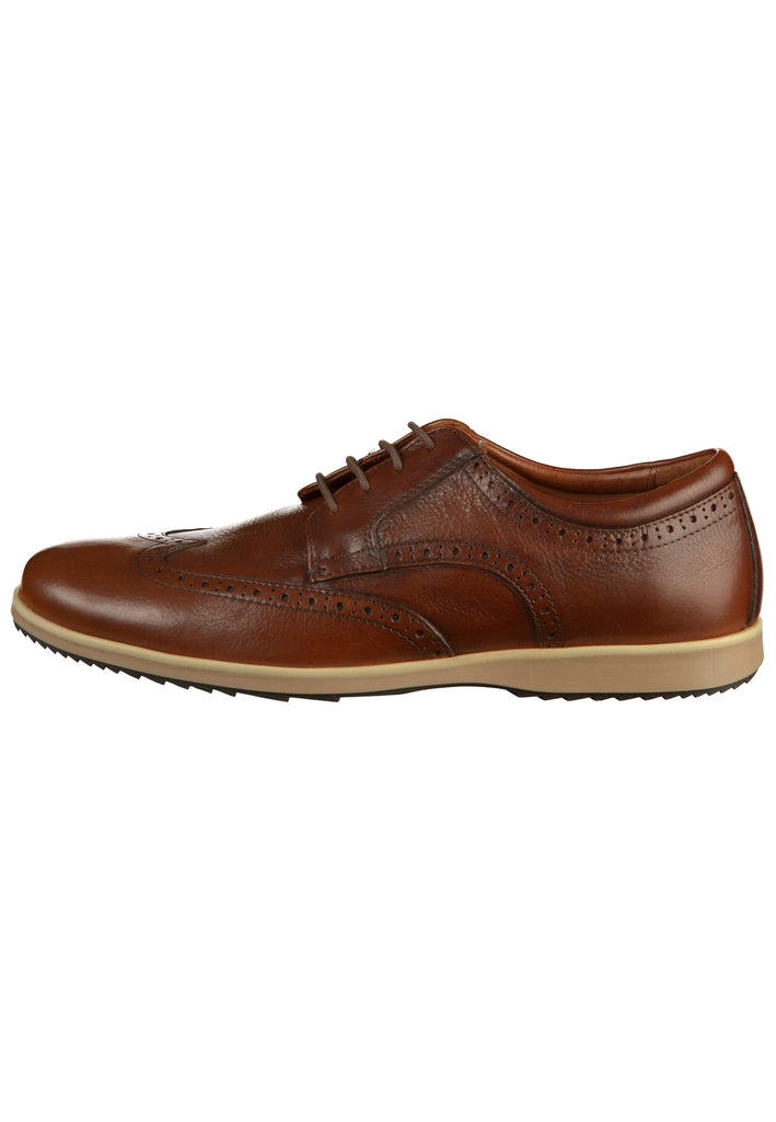 Geox Halbschuhe Leder Cognac